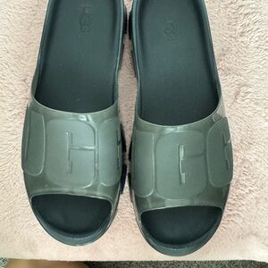UGG Women's Dark Gray Slide Sandals